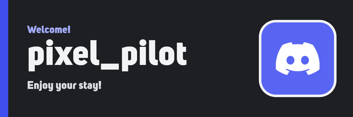 The Banner template: wide and bold with an accent bar